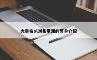 大皇帝ol刘备童渊的简单介绍